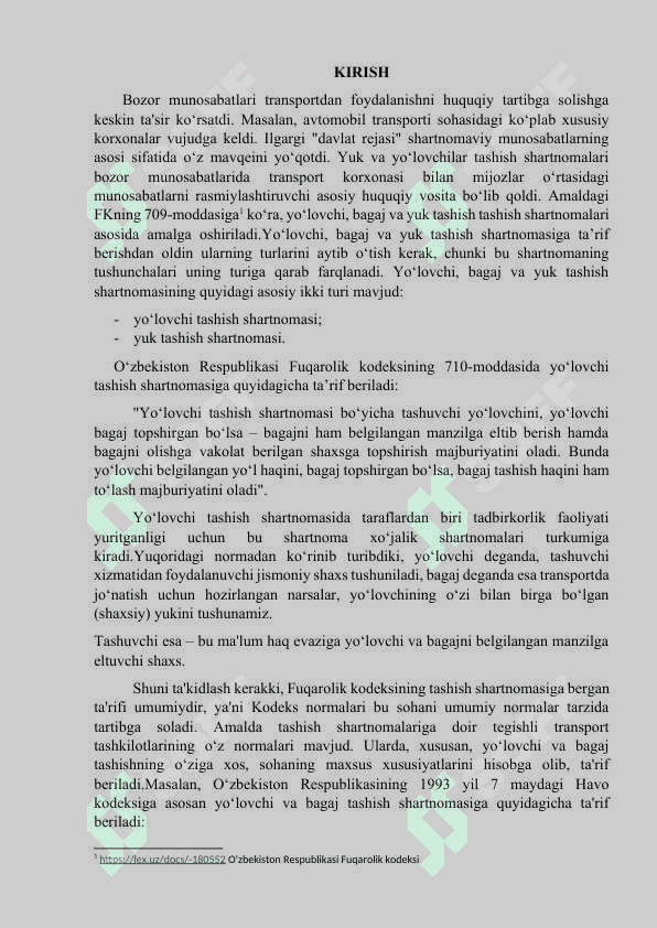 Yo’lovchi,bagaj va yuk tashish 2