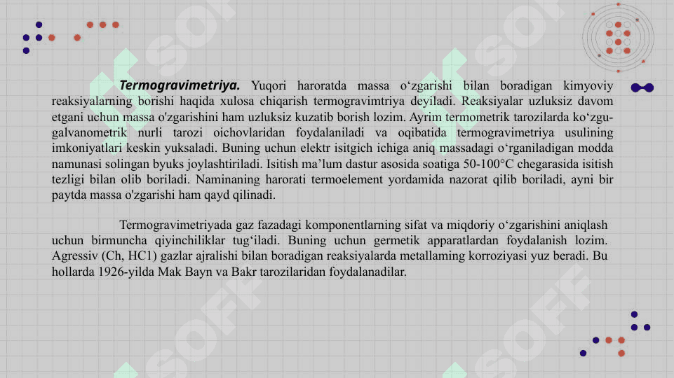 Termogravimetrik analiz. 2