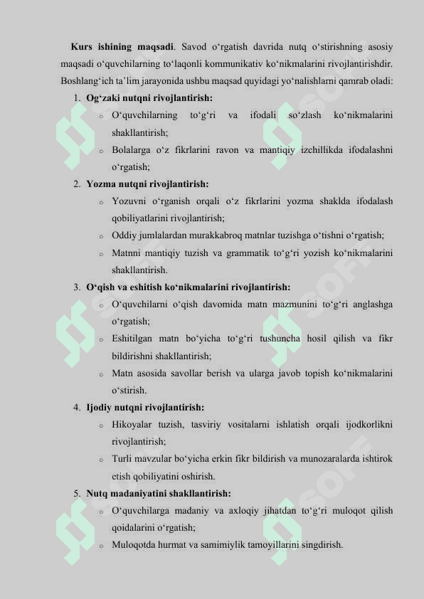 Boshlang`ich sinflarda o`quvchilar nutqni o`stirish 4