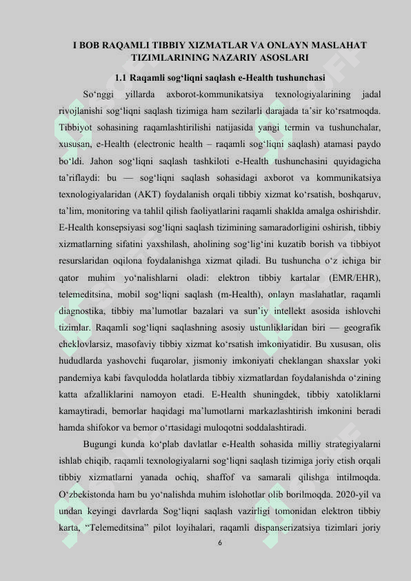 Online tibbiy maslahat olish tizimi 6
