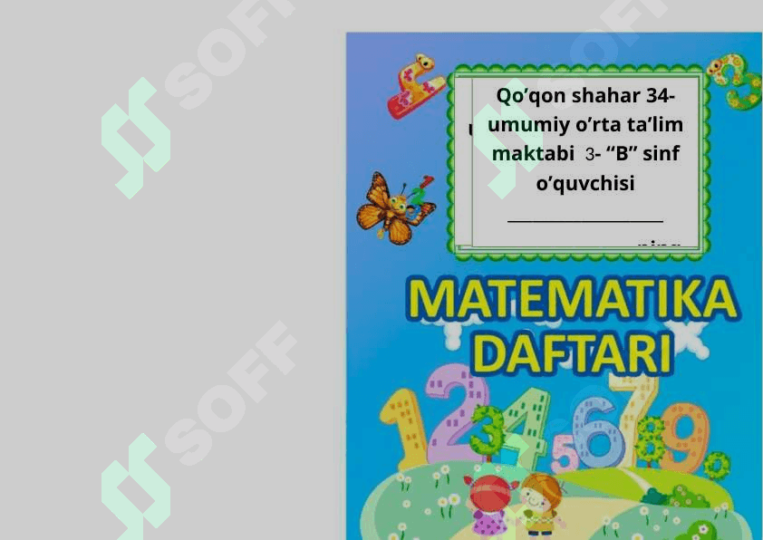 boshlang'ich sinflar uchun daftar betliklar 3