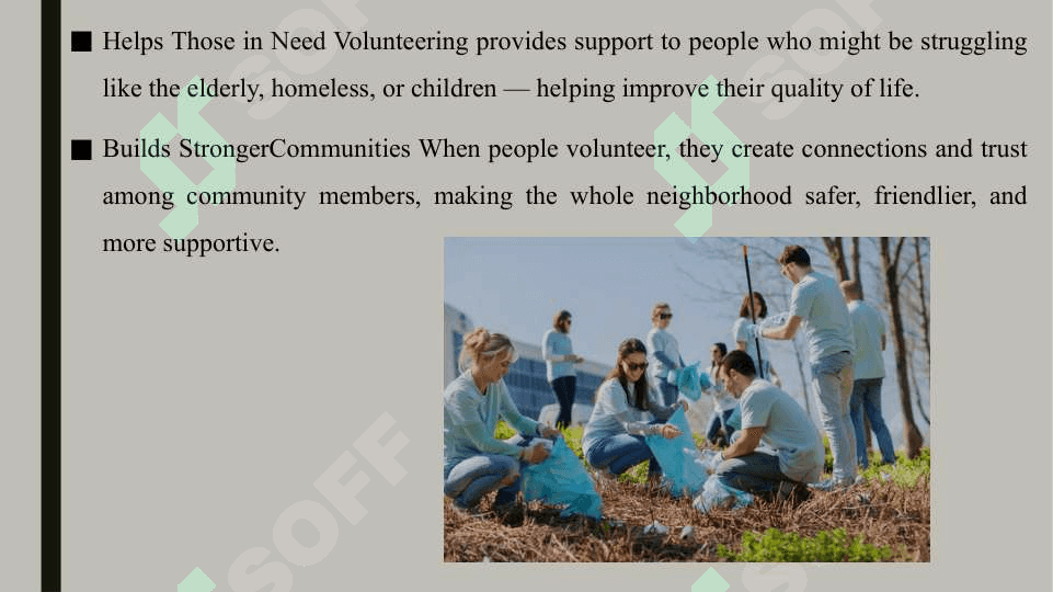 The importance of volunteering in the community 3