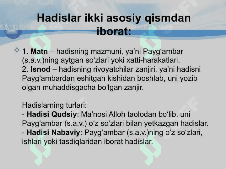 Hadisshunoslikka oid manba va adabiyotlar 4