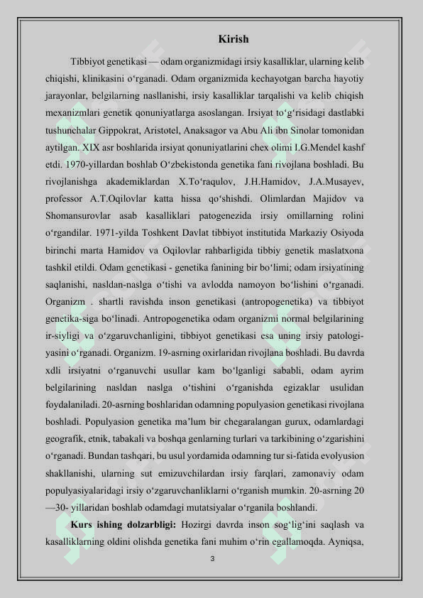 Tibbiyot genetika soxasidagi yutuqlar, muammolar va istiqbollar - Тиббиёт генетика сохасидаги ютуқлар, муаммолар ва истиқболлар 3
