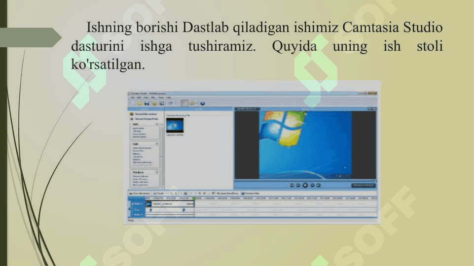 Camtasia Studio dasturi va uning imkoniyatlari 3