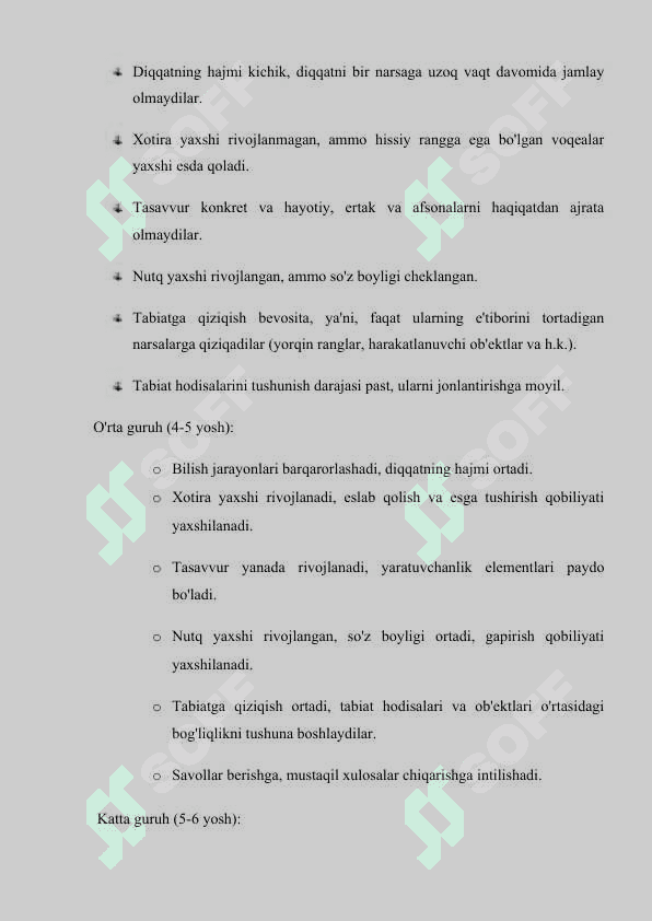 Maktabgacha ta’lim tashkilotlarida bolalarni tabiat bilan tanishtirish tamoyillarining o’rni 8