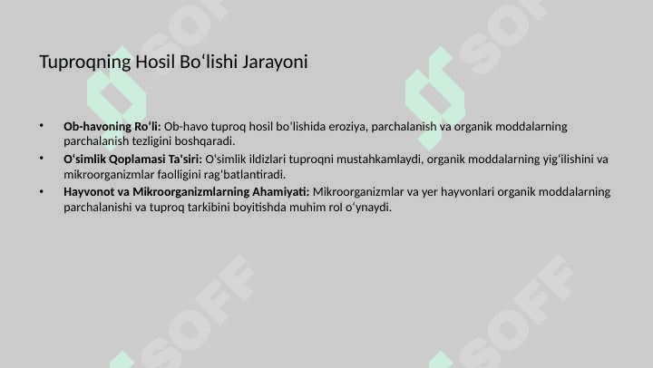 Tuproq va uning tabiiy xususiyatlari 2 6