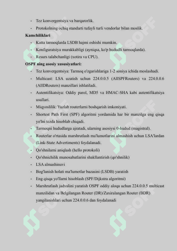 OSPF va BGP gibrid tarmog‘i 6