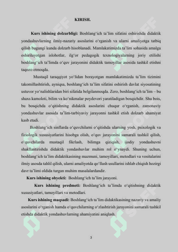 BOSHLANG’ICH SINF O‘QITUVCHISI FAOLIYATI VA PEDAGOGIK MAHORATI. 3