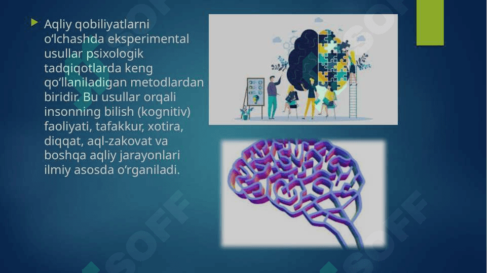 Aqliy qobiliyatlarni o‘lchashda eksperimental usullar 4