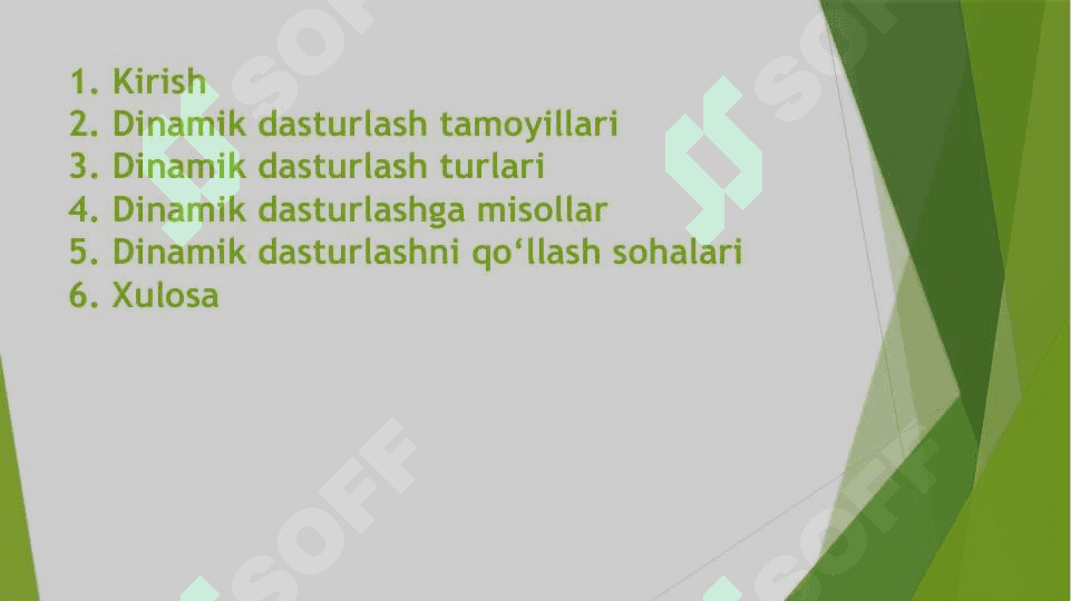 Dinamik dasturlash 2