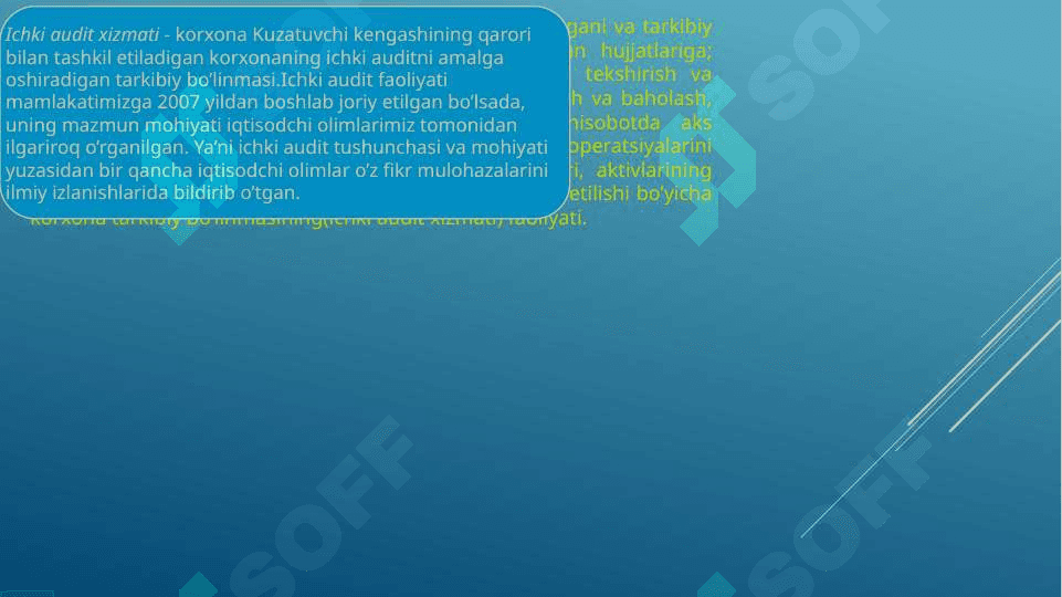 ichki audit tushunchasi,maqsad va vazifalari 6