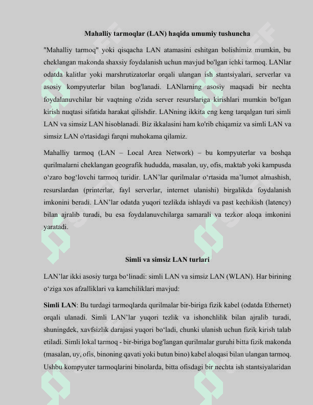 Simli va simsiz LAN birlashtirish 3