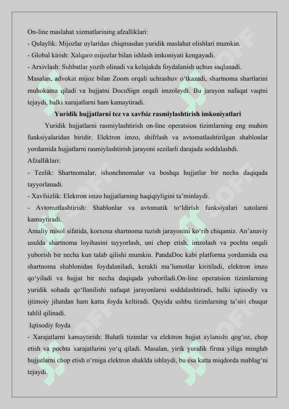 On-line operatsion tizimlarining ahamiyati  25 5