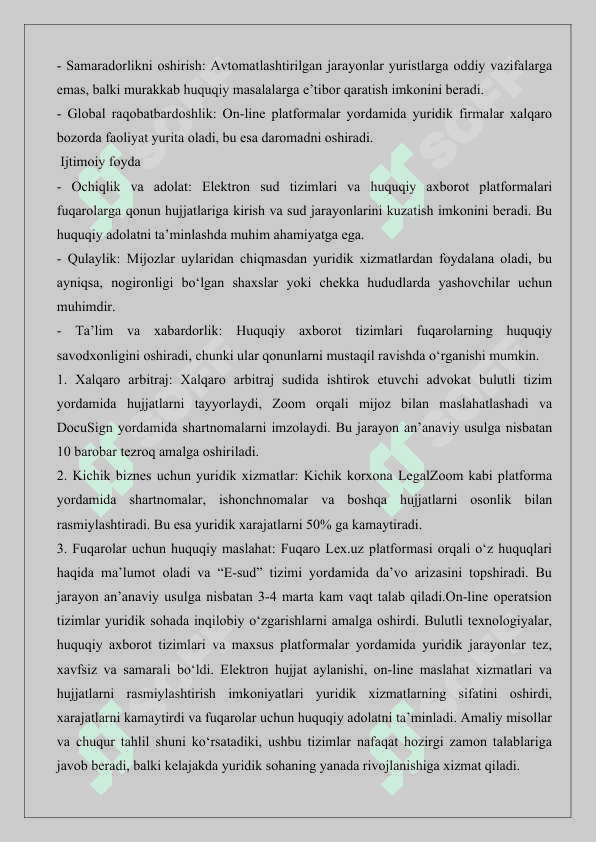 On-line operatsion tizimlarining ahamiyati  25 6