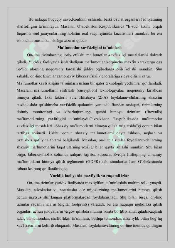 On-line operatsion tizimlarining ahamiyati  25 8