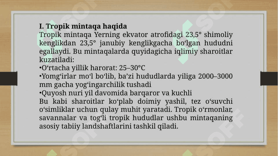 Tropikada tarqalgan oziq-ovqat o‘simliklari 4