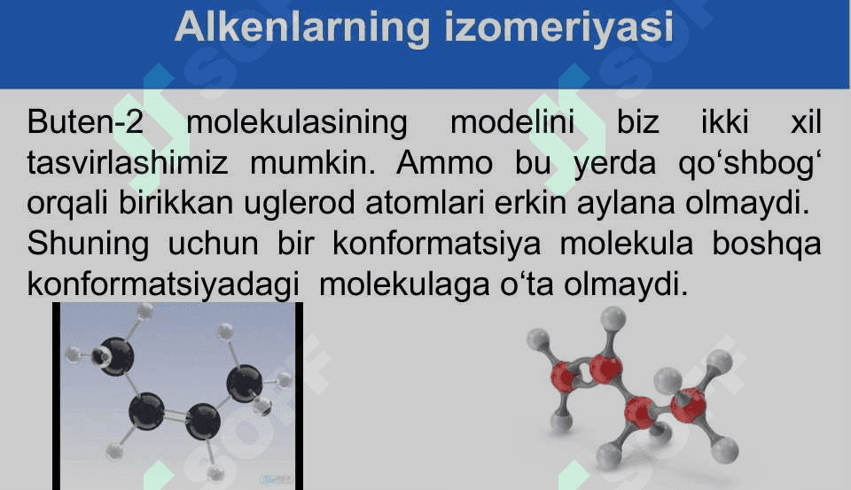 Alkenlarning izomeriyasi va olinishi 7