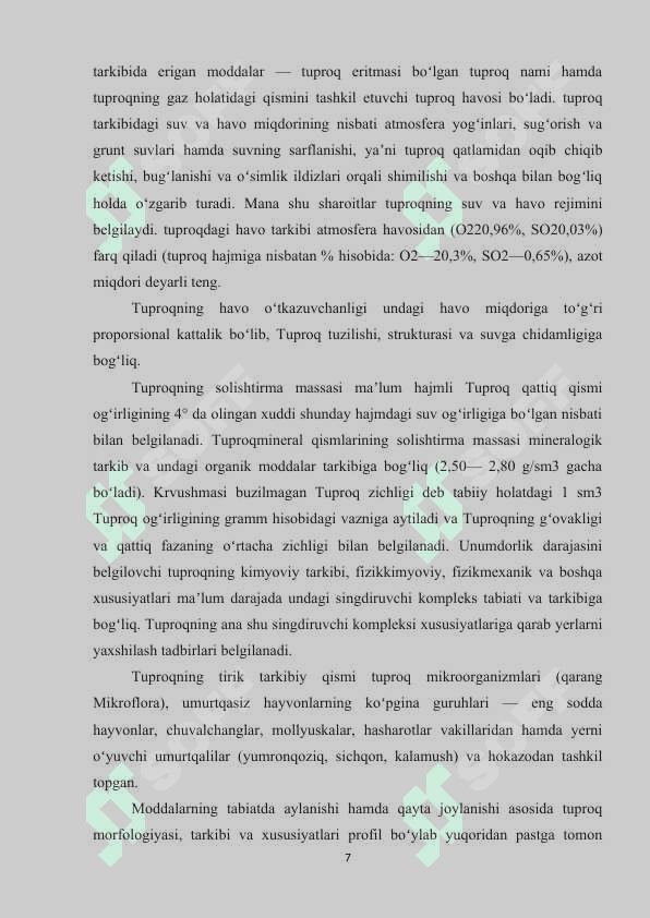Tuproqlar geografiyasi 7