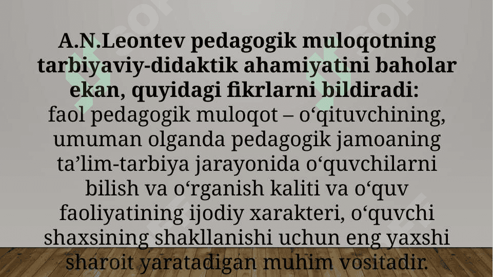 O’qituvchi faoliyatida muloqot madaniyati va psixologiyasi. 5