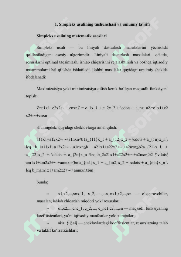 Iqtisodiy masalalarni simpleks usulda yechish 4