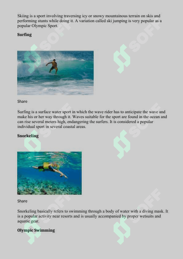 Types of Sports 4