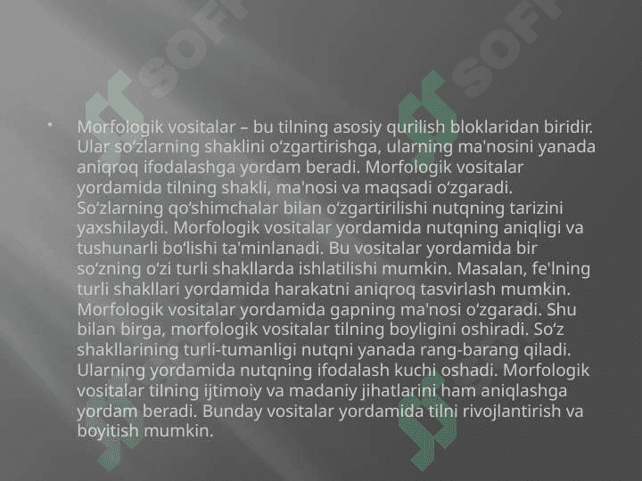 Morfologik uslubiyat. Sintaktik uslubiyat.pptx 8