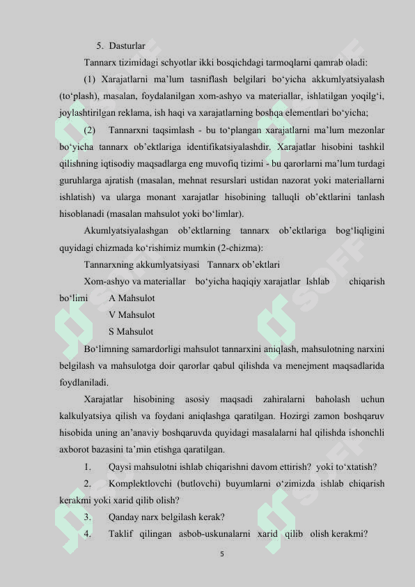 XARAJATLARNI TURKUMLASH VA ULARNING HISOBI.docx 5