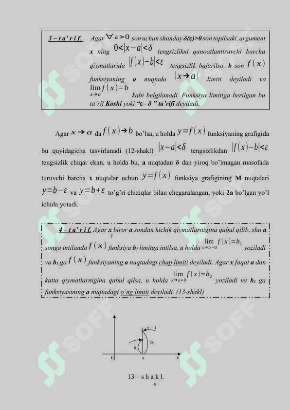 FUNKSIYA VA UNING LIMITI. CHEKSIZ KICHIK VA CHEKSIZ KATTA FUNKSIYALAR.docx 8
