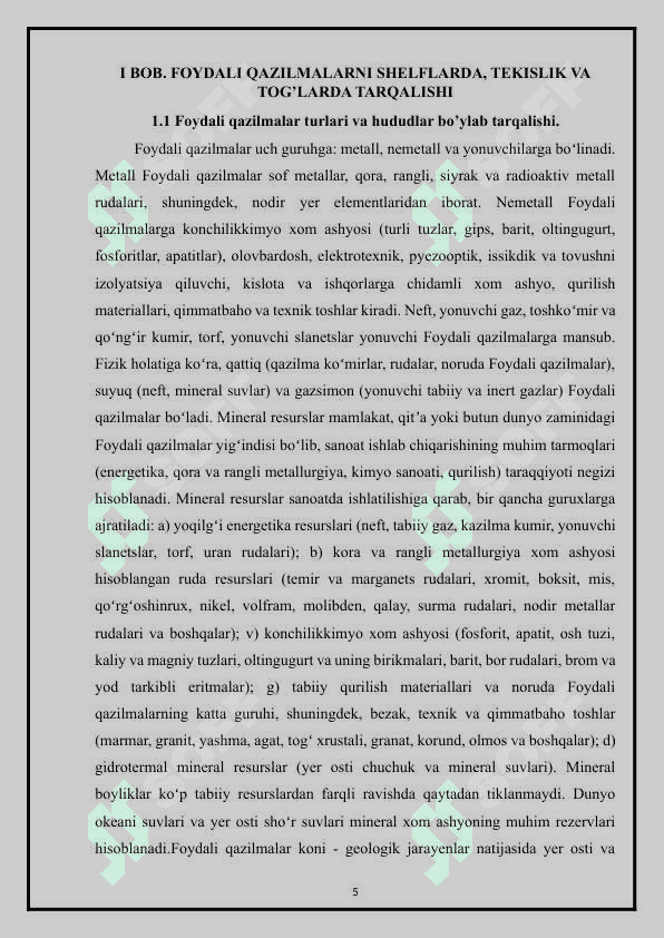JAHON FOYDALI QAZILMALAR GEOGRAFIYASI.docx 5