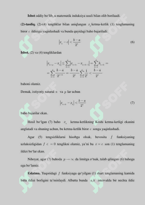 Tenglamalar ildizlarini hisoblashning taqribiy USULLARI 5