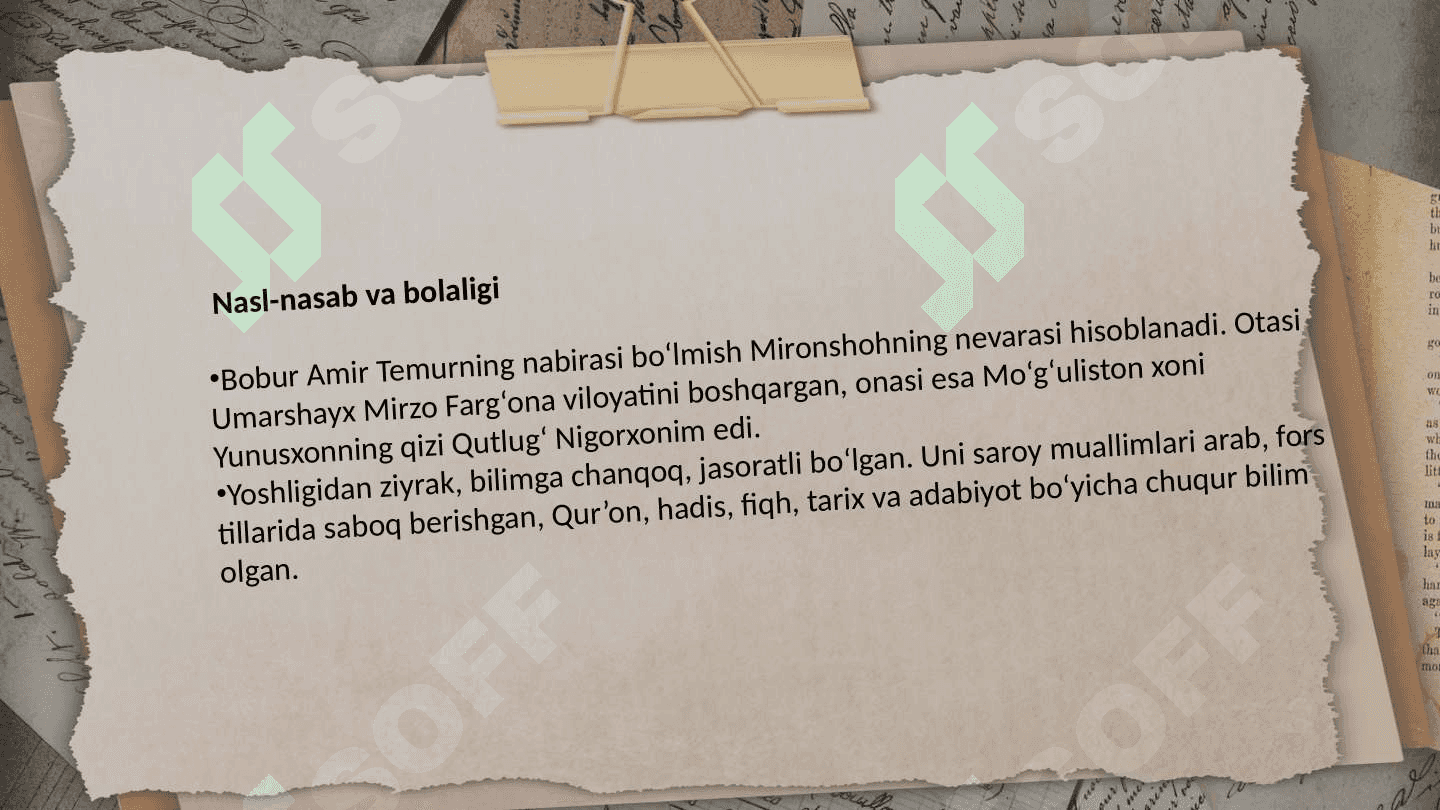 "Boburnoma"dagi adabiyot va san'at ahllari tasvirini o'rganish 5