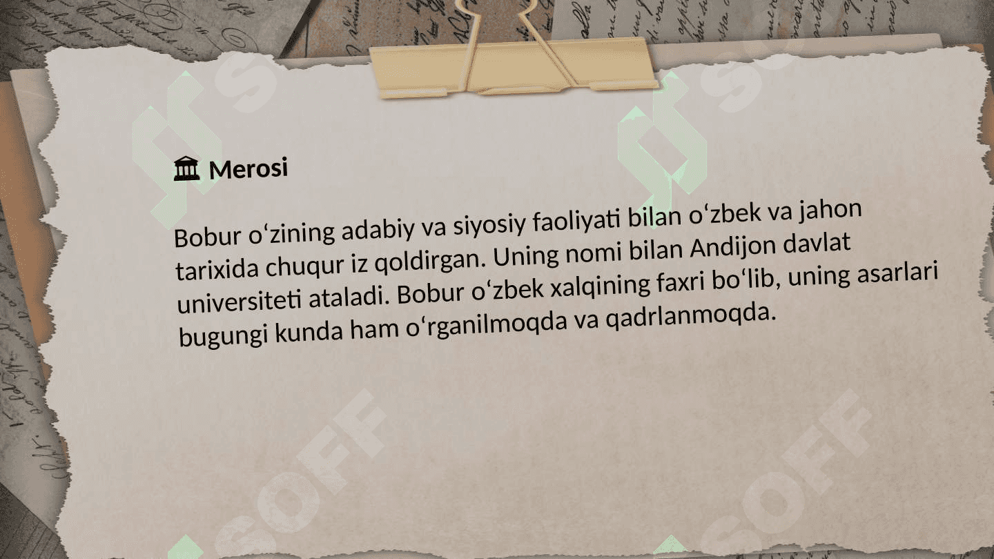 "Boburnoma"dagi adabiyot va san'at ahllari tasvirini o'rganish 7
