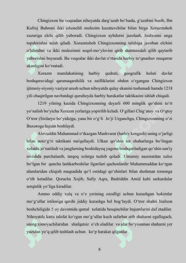 MO’G'ULLARGA QARSHI OZODLIK HARAKATI 5