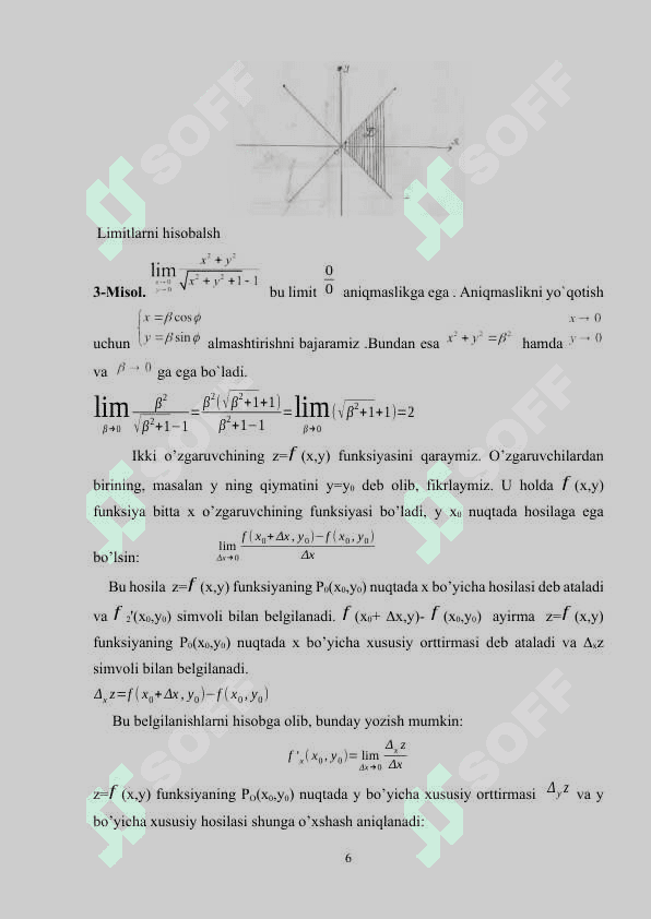 IKKI O’ZGARUVCHILI FUNKSIYALAR VA ULARNI ANIQLANISH SOHASI 5