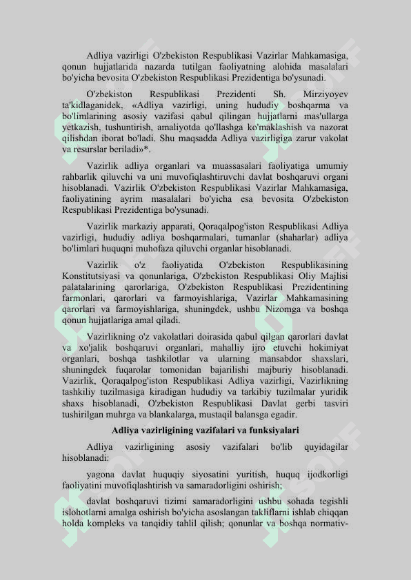 O'zbekiston Respublikasi Adliya Vazirligi 6