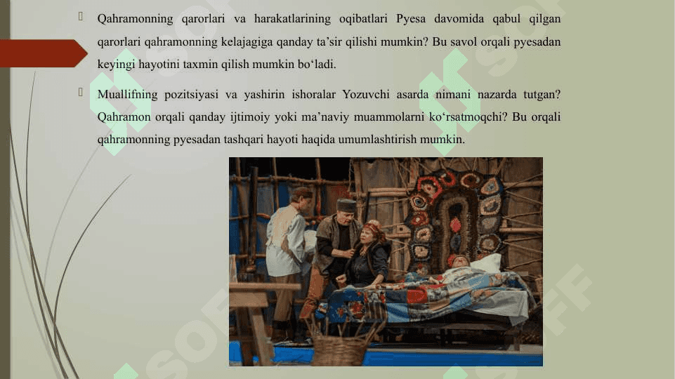 QAHRAMONNING PYESADAN TASHQARI HAYOTI TAHLILI 4