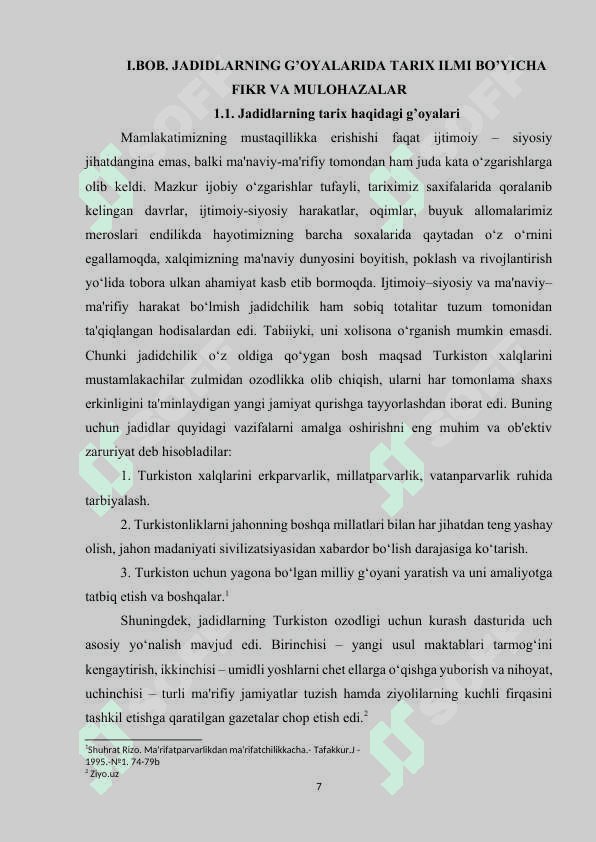 JADID MUTAFAKKIRLARINING TARIX, TARIX FANI VA TA’LIMI HAMDA TARIXSHUNOSLIK HAQIDAGI DUNYOQARASHLARI.docx 6