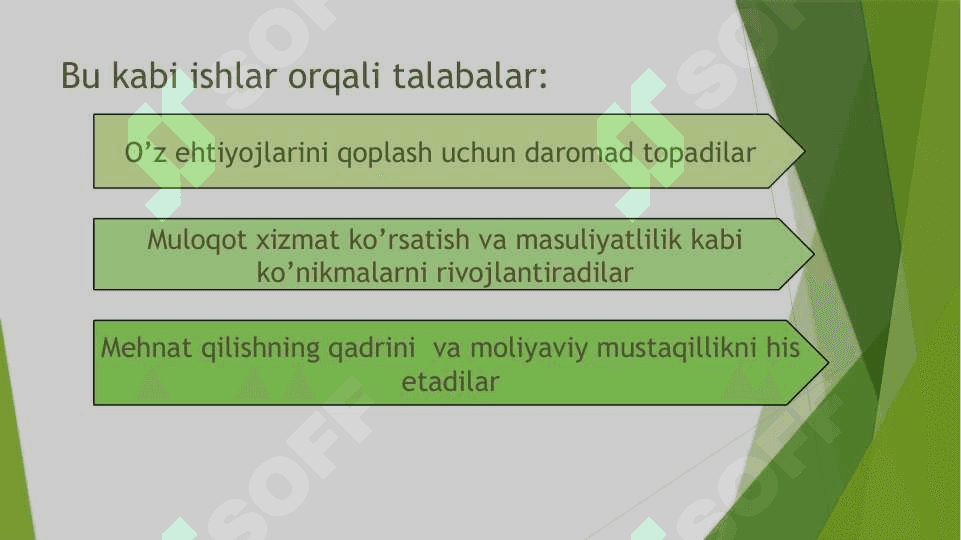 Talabalar uchun daromad topish yoʻllari slayd 4