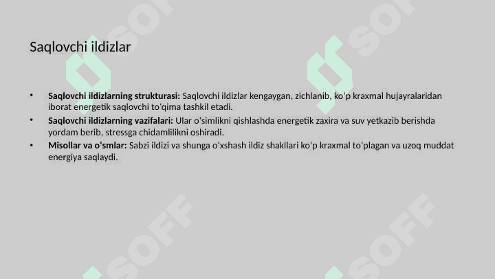 Shakli o'zgargan ildizlarning tuzilishi 7