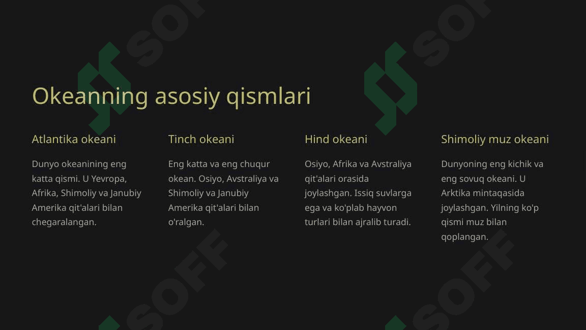 Dunyo okeani va uning qismlari 3