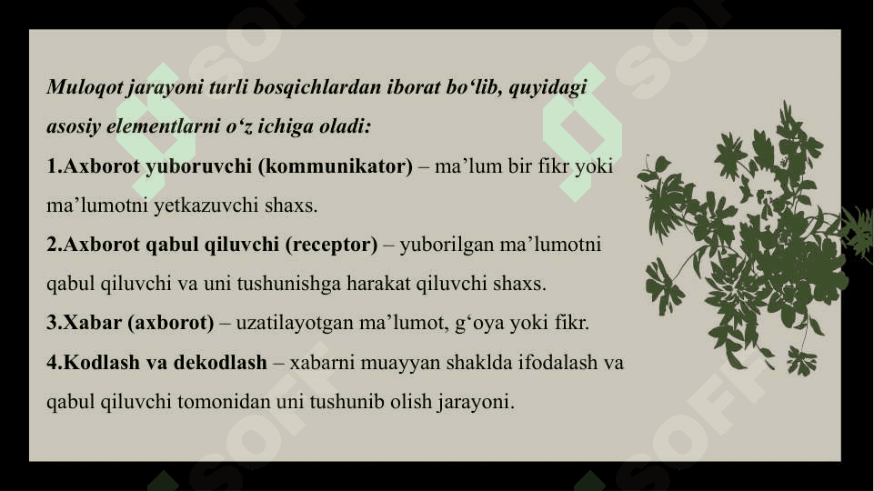 MULOQOT PSIXOLOGIYA FANINING PREDMEDI, MAQSADI VA VAZIFALARI 7