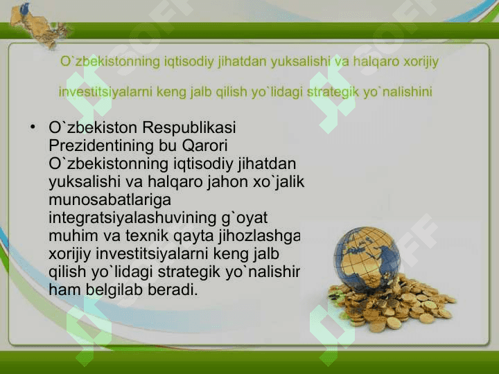INVESTITSIYANI IQTISODIYOTDAGI O’RNI 3