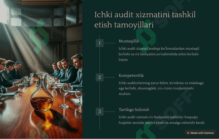 Korporativ boshqaruv tizimida nazorat: ichki audit xizmati 4