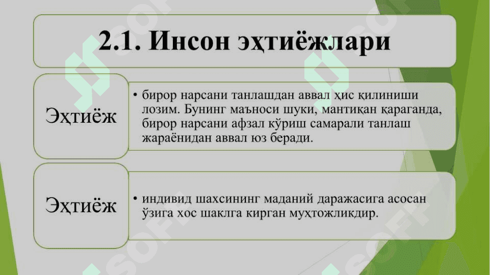 МAРКЕТИНГ ВA ЭҲТИЁЖЛAРНИНГ ҚOНДИРИЛИШИ 3