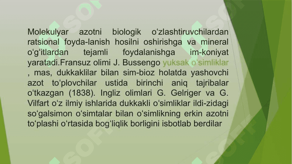 Azotfiksator mikroorganizmlari va ularning tarqalishi 8