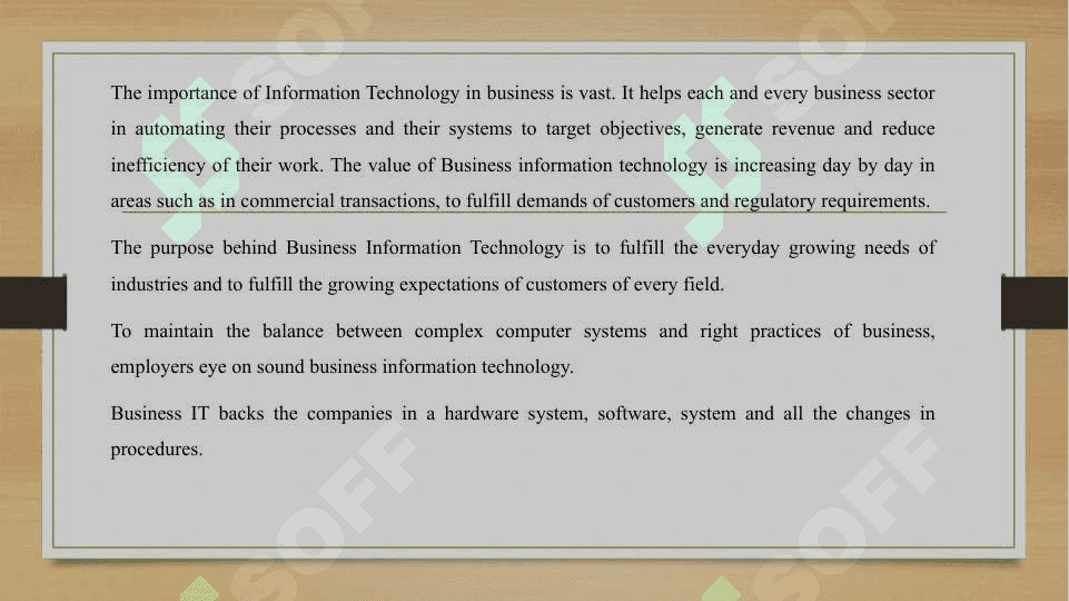Business Information Technology Definition 2