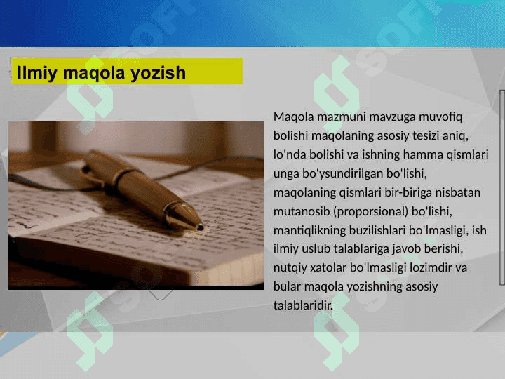 Maqola yozish qoidalari 5