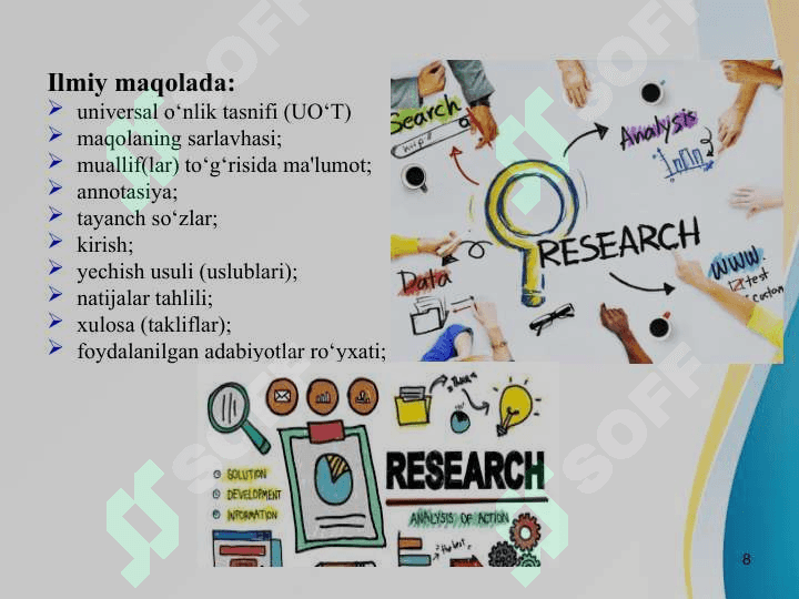 Maqola yozish qoidalari 8
