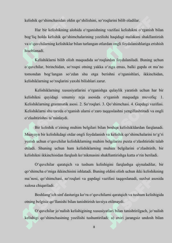 BOSHLANG‘ICH SINFLARDA OT MAVZUSINI O‘RGATISH 8